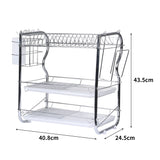 TOQUE Dish Rack Drying Drainer Cup Holder-1910113166545784834