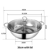 TOQUE Stainless Steel 36cm Twin Mandarin-1910112822709325826