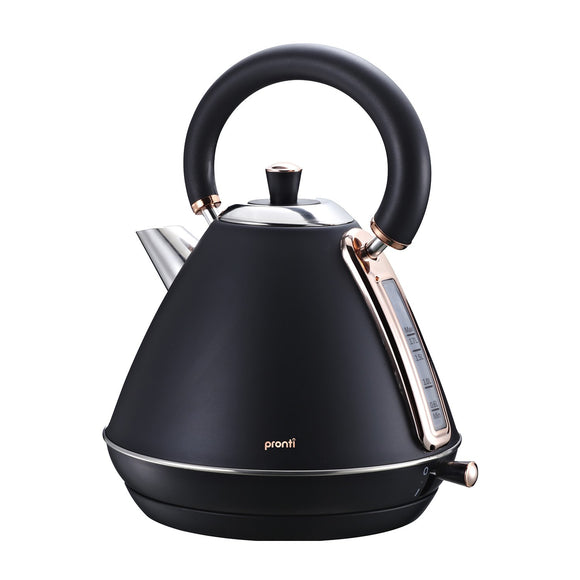 NNEDPE 1.7L Rose Trim Collection Kettle - Black
