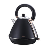NNEDPE 1.7L Rose Trim Collection Kettle - Black