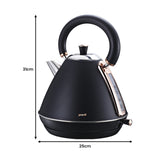 NNEDPE 1.7L Rose Trim Collection Kettle - Black