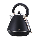 NNEDPE Rose Trim Collection Toaster & Kettle Bundle - Black