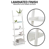 NNEDPE Aster 5-Tier Ladder Shelf - White