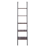NNEDPE Amelia 5-Tier Ladder Shelf - Walnut