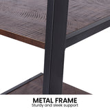 NNEDPE Amelia 5-Tier Ladder Shelf - Walnut