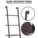 NNEDPE Amelia 5-Tier Ladder Shelf - Walnut