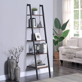 NNEDPE Amelia 5-Tier Ladder Shelf - Walnut