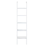NNEDPE Amelia 5-Tier Ladder Shelf - White