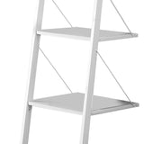 NNEDPE Amelia 5-Tier Ladder Shelf - White
