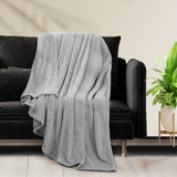 DreamZ 320GSM 220x160cm Ultra Soft Mink Silver Single-1919892915027578886