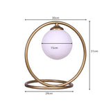 NNEDPE Gold Metal Table Lamp