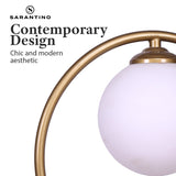 NNEDPE Gold Metal Table Lamp