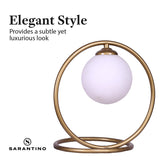 NNEDPE Gold Metal Table Lamp