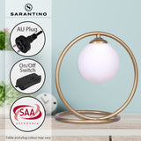 NNEDPE Gold Metal Table Lamp