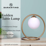 NNEDPE Gold Metal Table Lamp