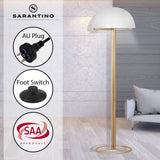 NNEDPE Metal Floor Lamp with White Acrylic Shade by Sarantino
