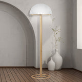 NNEDPE Metal Floor Lamp with White Acrylic Shade by Sarantino