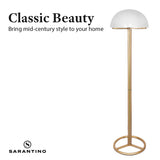 NNEDPE Metal Floor Lamp with White Acrylic Shade by Sarantino