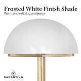 NNEDPE Metal Floor Lamp with White Acrylic Shade by Sarantino