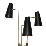 NNEDPE Three Metal Shade Floor Lamp