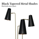 NNEDPE Three Metal Shade Floor Lamp