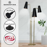 NNEDPE Three Metal Shade Floor Lamp