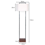 NNEDPE Wood Floor Lamp in Cherry Finish