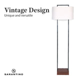 NNEDPE Wood Floor Lamp in Cherry Finish