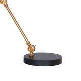 NNEDPE Adjustable Metal Table Lamp in Black and Gold