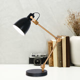 NNEDPE Adjustable Metal Table Lamp in Black and Gold