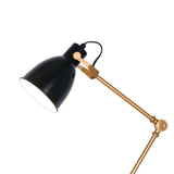NNEDPE Adjustable Metal Table Lamp in Black and Gold
