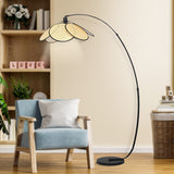NNEDPE Minimalist Synthetic Rattan Floor Lamp