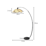 NNEDPE Minimalist Synthetic Rattan Floor Lamp