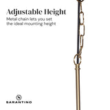 NNEDPE Black and Gold Pendant Light