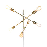 NNEDPE 6-Light Metal Sputnik Floor Lamp