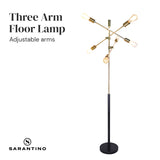NNEDPE 6-Light Metal Sputnik Floor Lamp