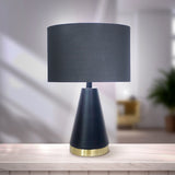 NNEDPE Metal Table Lamp in Black and Gold