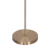 NNEDPE 3-Light Gold Metal Floor Lamp with Glass Shades