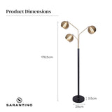 NNEDPE Adjustable 3-Arm Arc Lamp
