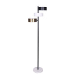 NNEDPE Metal Floor Lamp with 3 Swirl Shades