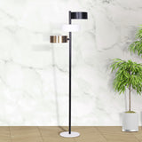 NNEDPE Metal Floor Lamp with 3 Swirl Shades