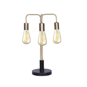 NNEDPE Exposed Bulb Industrial Table Lamp