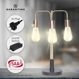 NNEDPE Exposed Bulb Industrial Table Lamp