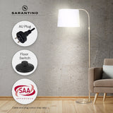 NNEDPE Metal Floor Lamp Brass Finish Adjustable Height