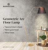NNEDPE Arc Floor Lamp with Empire Shade