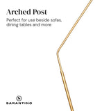 NNEDPE Arc Floor Lamp with Empire Shade