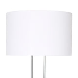 NNEDPE Brushed Nickel Height-Adjustable Metal Floor Lamp