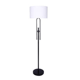 NNEDPE Height-Adjustable Metal Floor Lamp Matte Black
