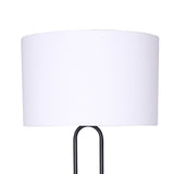 NNEDPE Height-Adjustable Metal Floor Lamp Matte Black