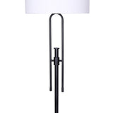 NNEDPE Height-Adjustable Metal Floor Lamp Matte Black